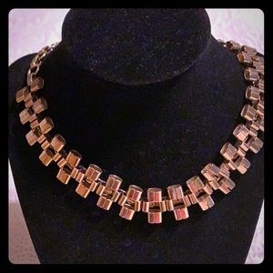 Vintage gold tone necklace chocker